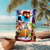 Classic Entertainment Sandbox Xbox Games Minecraft  soft beach towel outdoor camping vacation swinging beach scarf decorative blanket B14