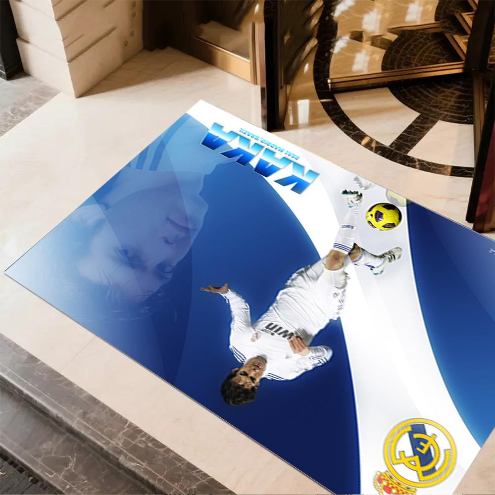 Soccer Player Action Carpet Suitable for Dormitory Bedrooms Outdoor Balcony Anti-slip Rug Anime Office Decor Perfect Gift for Friends & Family