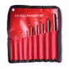 Craft 9pcs/Set Round Head Heavy Duty Multi Size Punch Locator Pin Punch Roll Pins Punch Gouge Tools