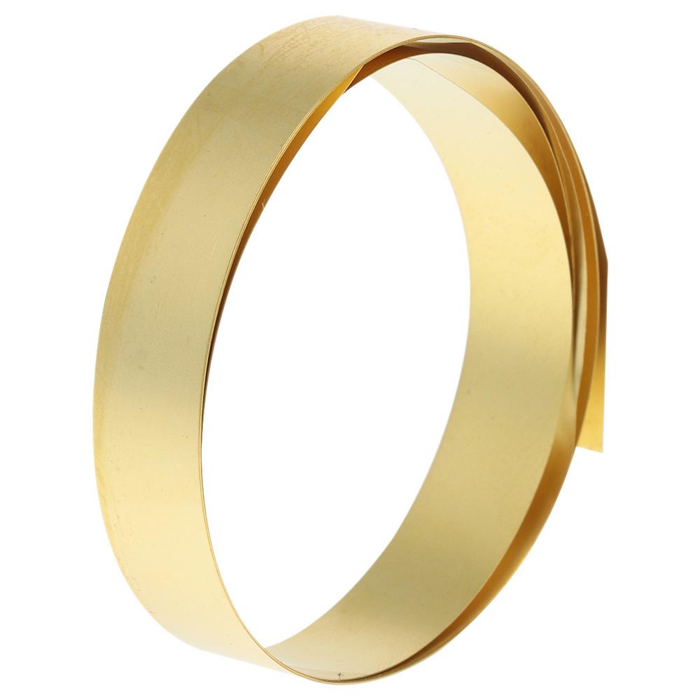 Рулон желтой латуни 1000 мм x 10 мм Тонкая латунная полоска Золотая пленка Проволока Закладка Штампованная табличка