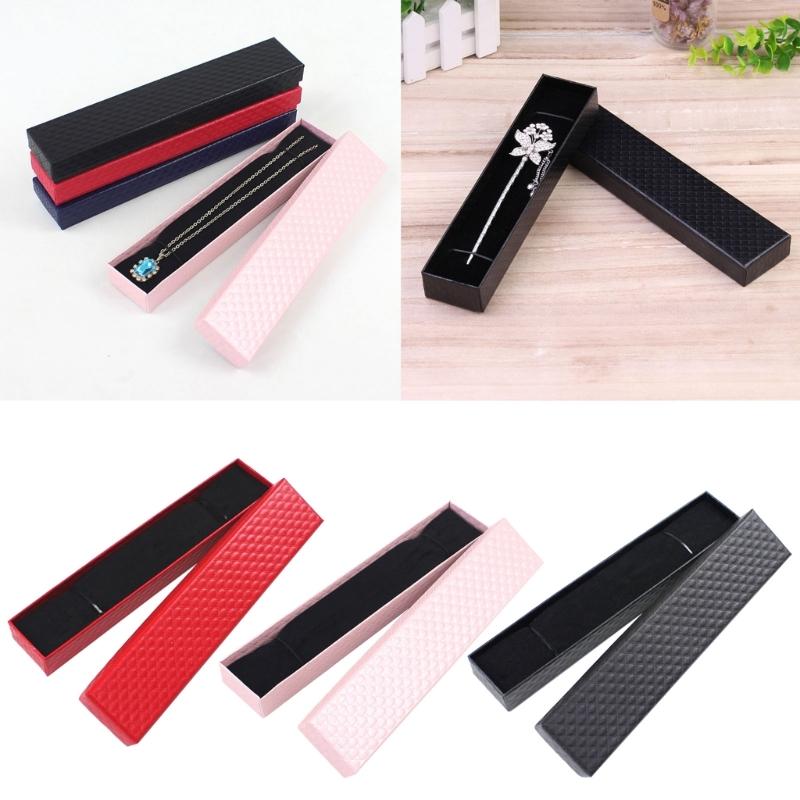 Pack of 10 Innovative Necklace Storage Box Functional Jewelry Packaging Case for Birthdays Anniversaries Gifts