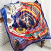 90 * 90cm New Silk Scarf Women'S Spring And Summer Decorative Scarf Sunscreen Travel Shawl Autumn And Winter Scarf Thin Edition