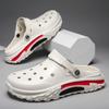 Мужские туфли Hole Shoes, простые и модные, с мягкой подошвой, тапочки-мешки, износостойкие и удобные, с толстой подошвой, пляжные сандалии для мужчин