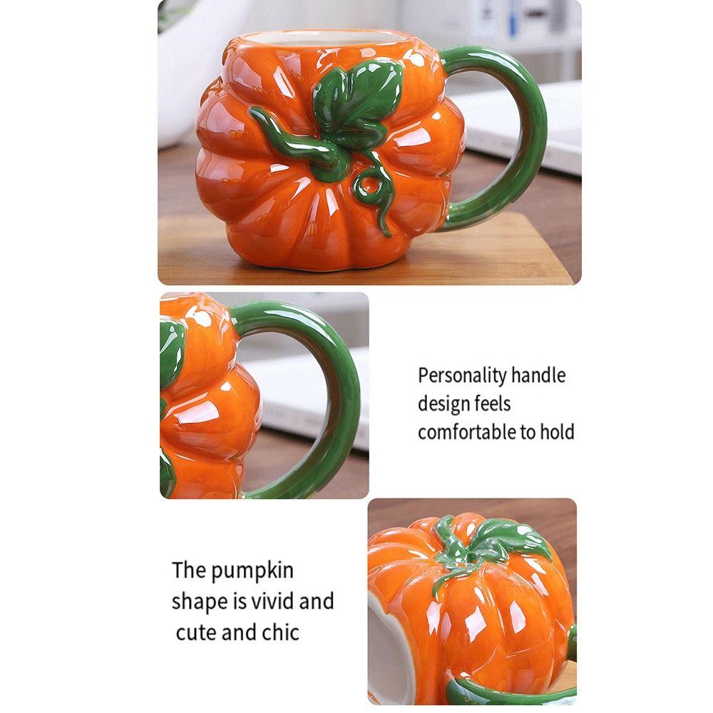 Porcelain Coffee Mug Fruit Shape Milk Container Exquisite 3D Ceramic Cup Home