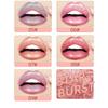 QIBEST Long Lasting Moisturizing People Ji Color Lip Glaze Dazzling Pearl Fine Glitter Shiny Polarized Lip Color Color Lip Glaze