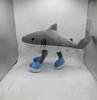 Kawaii Tung Tung Tung Sahur Plush Funny Tralalelo Tralala Sharks Wear Blue Shoes Stuffed Doll Pillow Toy For Kid Birthday Gifts