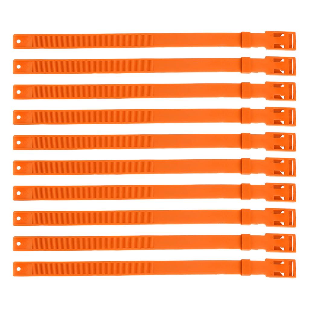 10Pcs Goat Collar PU 59cm Adjustable Livestock Collar for Farm Animal Cow Horse Sheep