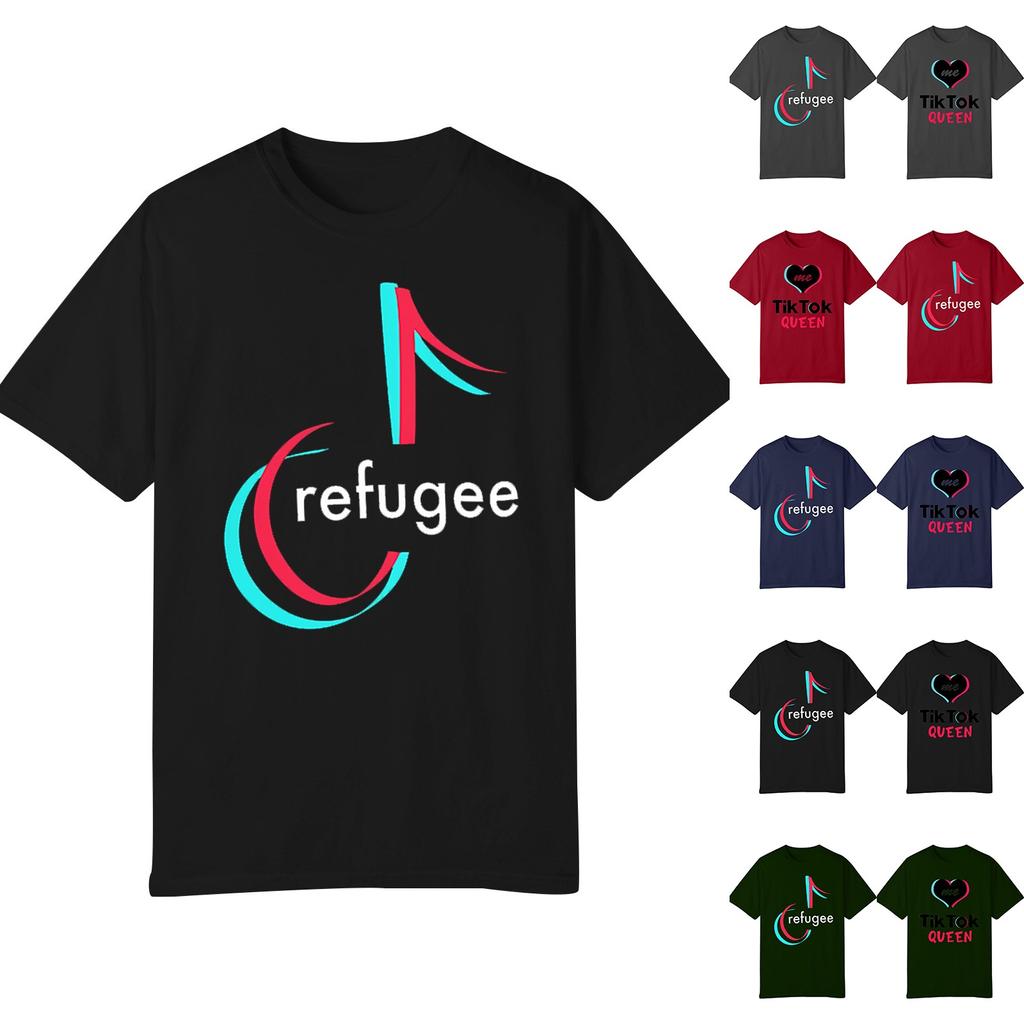 Мужская и женская мода повседневная футболка с принтом круглый вырез пуловер топы с коротким рукавом