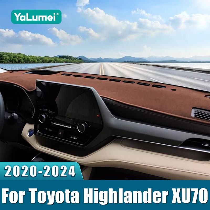 Для Toyota Highlander XU70 Kluger 2024 Накладка на панель приборов автомобиля Коврик на панель Солнцезащитный Нескользящая подкладка Аксессуары
