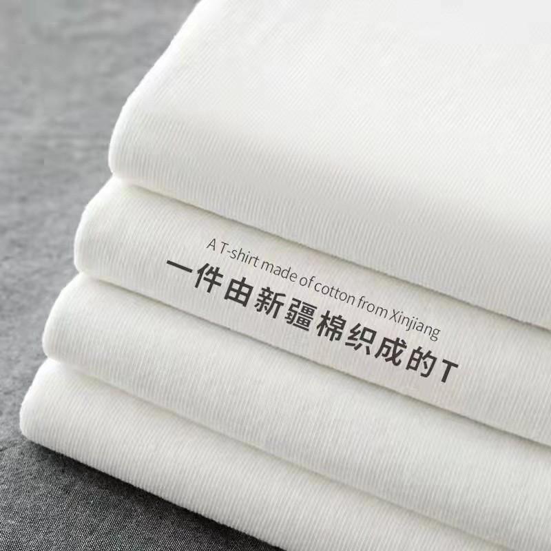 220 г. Чистый хлопок, плотные футболки для мужчин (Короткий рукав) & Женщины (Половина рукава) с модной фирменной печатью в сплошных цветах