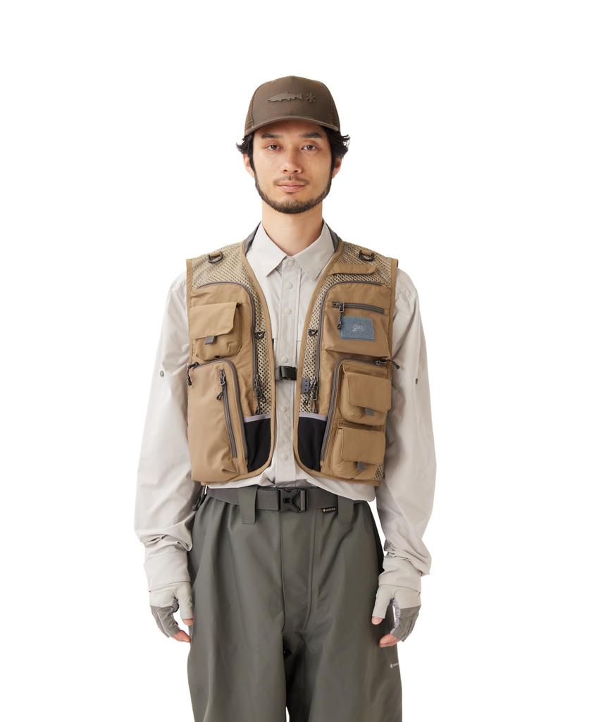 Snow Peak Oreti Vertical Pocket Vest Outerwear Vest BEIGE M EP-VT-26SU001 Mid-layer Men's Women's