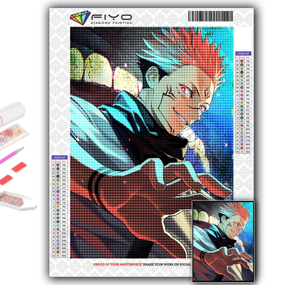 5D DIY Алмазная вышивка Дзюдзюцу Кайсен Алмазная картина Мозаика Украшение дома