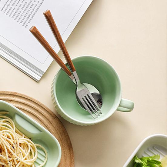 Керамическая чашка для молока с ручкой, безопасная чашка для бульона, эстетичные миски для завтрака, безопасная для микроволновки и духовки, посуда для дома, ресторана на открытом воздухе