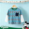 Disney Мальчишеская футболка с длинным рукавом Mickey Mouse с эффектом многослойности