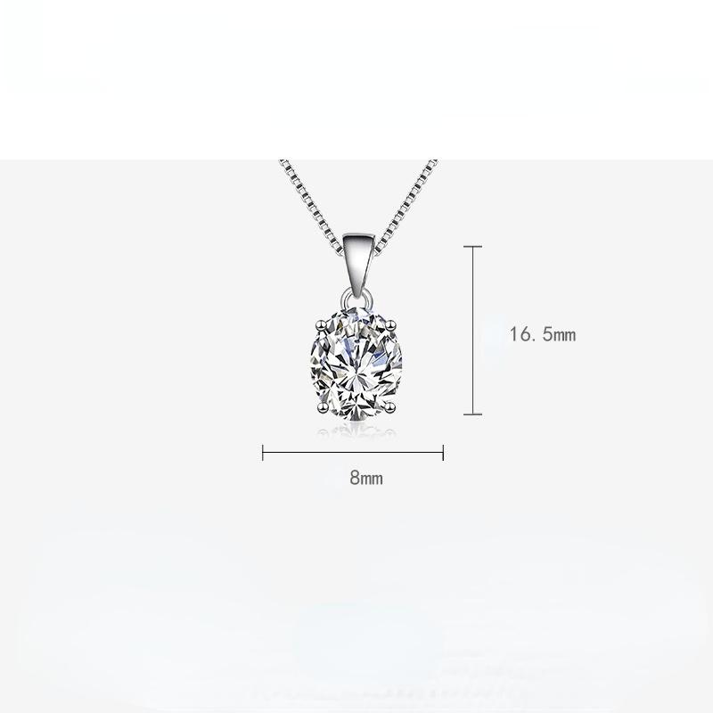 BELLA BOX Овальное ожерелье с подвеской, несколько цветов, модные свадебные украшения для помолвки