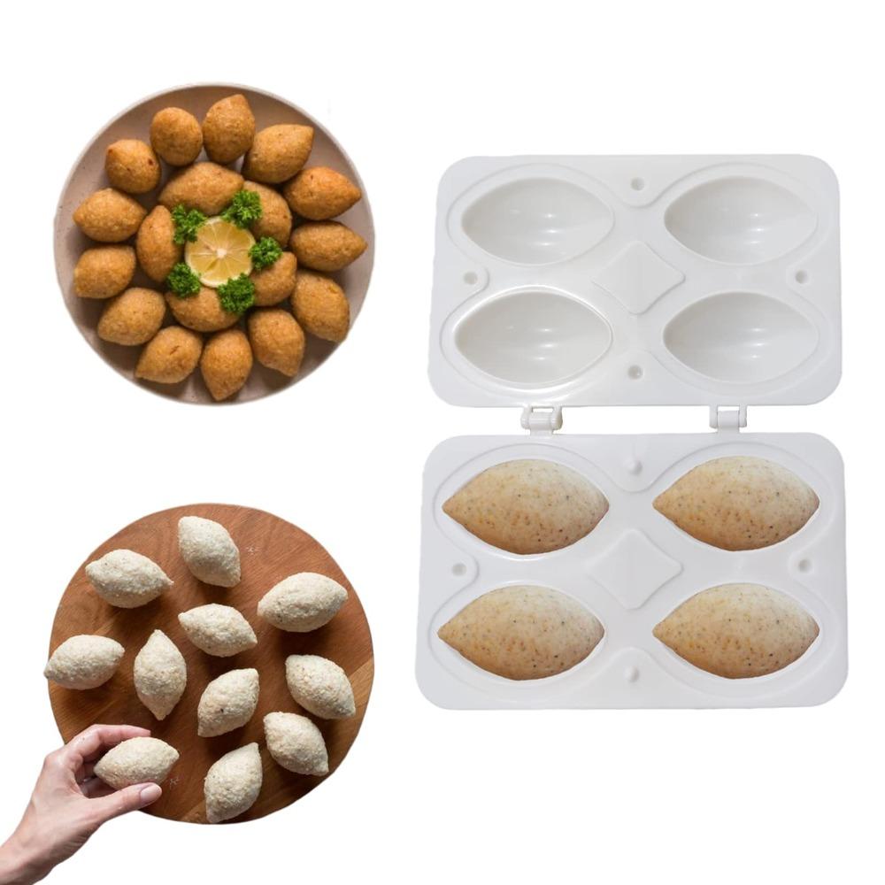 ABS Meatball Making Mold White Kibbeh Rolls Maker Mold Meatloaf Maker Press Tool Home Cooking
