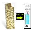 Vintage Heavy Armor Metal Lighter Case Sleeve Holder For Bic Standard Lighters Cover Comfortable Grasp Lighter Shell Type J6