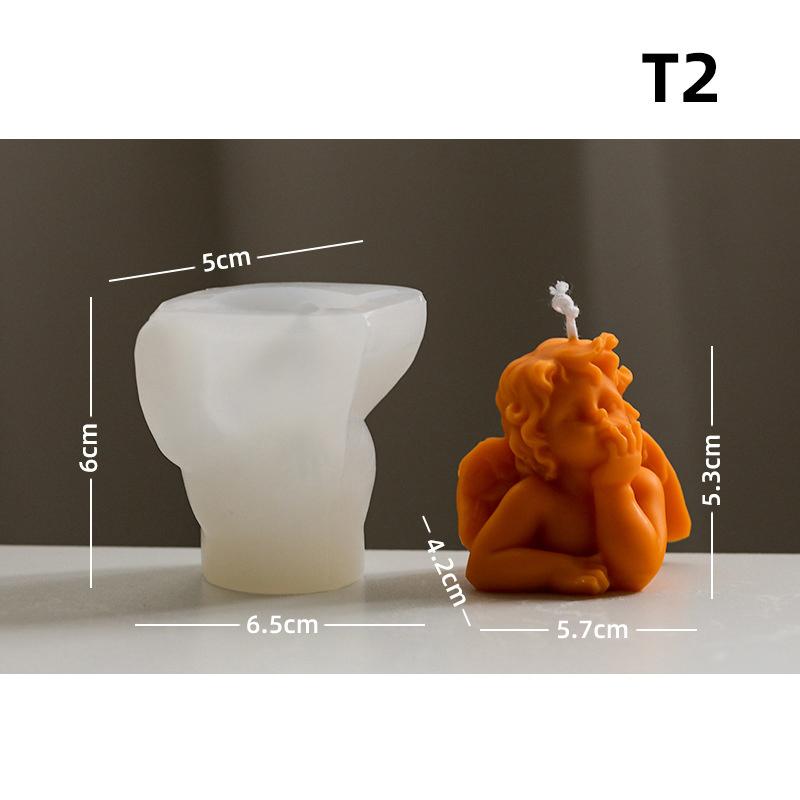 1шт помадка торт 3D ангел силиконовая форма глина принадлежности мыло смола форма шоколад ароматизированная свеча своими руками AVE