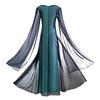 Halloween Queen Costume Dress Set Cosplay Outfit Women Fantasy Princess Role Play Performance