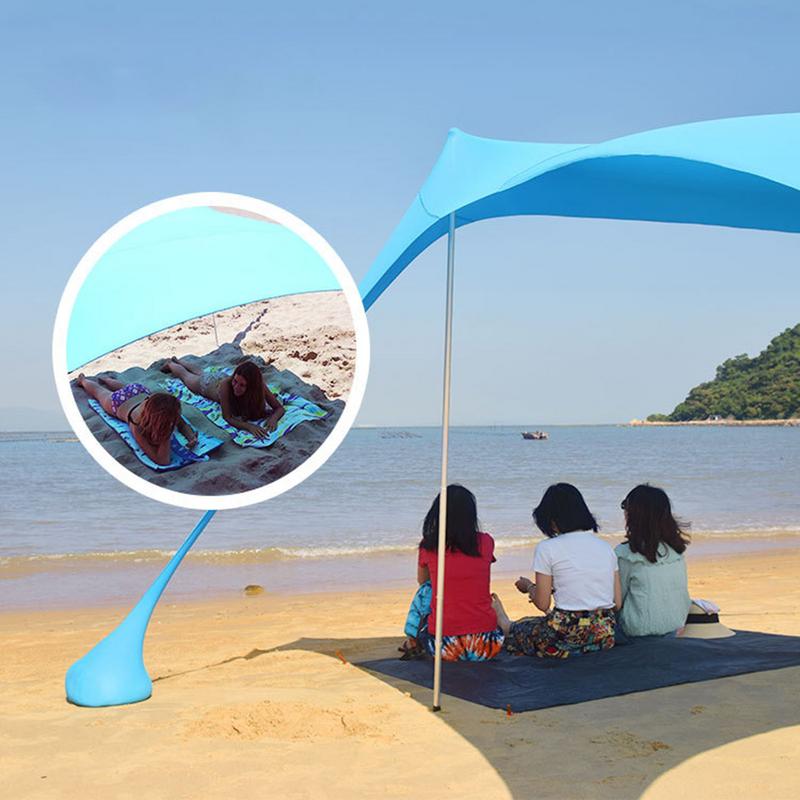 Beach Sun Shade UV Resistant Camp Bed Tent Sun Shelter Canopy Garden House with Storage Bag for Camping Fishing