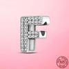 Hot Original 925 Silver Letter CZ Zircon A To Z 26 Letter Charms Beads Fit MULA Charms Bracelet Silver 925 Jewelry