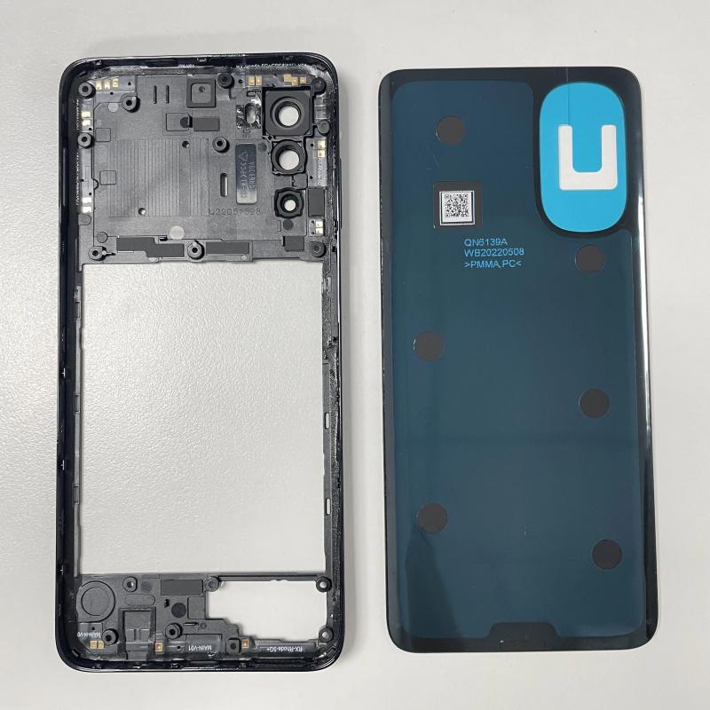 Полный корпус для Motorola Moto G82 XT2225-1 Средняя рамка Крышка задней панели аккумулятора Задняя крышка Запасные части для ремонта