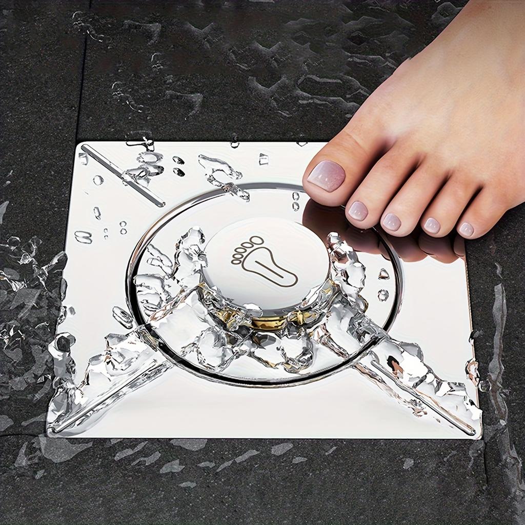 Крышка слива для ванной - Металлическая отделка, Защита от засоров, Дизайн с гладкими краями, Быстрый слив для душевых кабин и ванн, Идеально для ремонта и новых установок