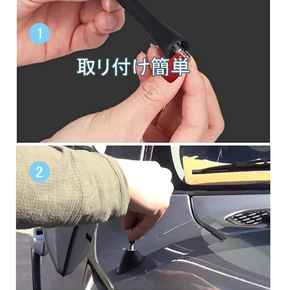 LIKENNY Short Antenna, Car Antenna, Radio Antenna, Carbon Antenna, For Cars, AM/FM Antenna, General