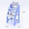 Scene Model Miniature Doll High Chair Multicolor Doll Accessories Miniature Dining Chair  Gift