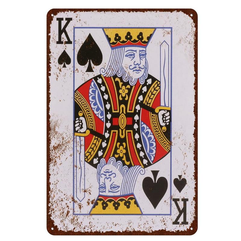 Металлические жестяные знаки Poker Jokers King настенное украшение табличка винтажный художественный постер железная картина для Man Cave Home Cafe Garden Club Bar