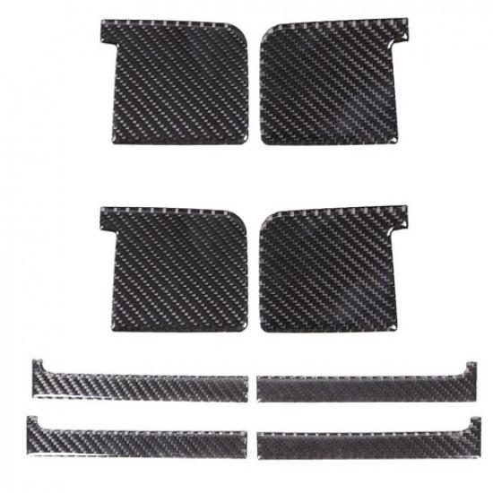 8Pcs/set Carbon Fiber Interior Door handle Bezel Trim kit Fits Tundra 2007-2013