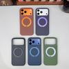Чехол-подставка с магнитом в ретро-стиле для iPhone 17 Pro Max с технологичной тканью и защитой от падений