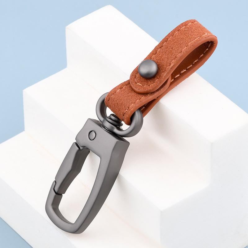 Брелок из кожи ручной работы, брелок для ключей от автомобиля, высококачественные подвески, аксессуары для ключей от автомобиля, мужской брелок с замком на талию