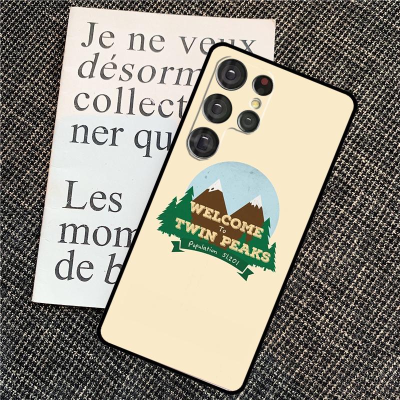 Чехол Welcome To Twin Peaks для Samsung Galaxy S24 Ultra S22 S23 Plus S20 S21 FE S8 S9 S10 Note 10 20 Ultra