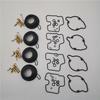 4 Set Carburetor Rebuild Repair Kit W/ Diaphragm Vacuum For Honda CBR400 RR NC29