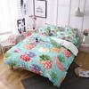 Мультяшный кактус король королева пододеяльник набор постельного белья суккулентные растения для взрослых зеленый тропический пустынные растения полиэстер пододеяльник