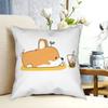 Чехол на декоративную подушку Корги и Бабл Ти Подушки для дивана Милая собака Каваи Винтажные наволочки