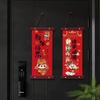 1 Pair Traditional Spring Festival Couplets Velvet Wall Art Pendant  Window