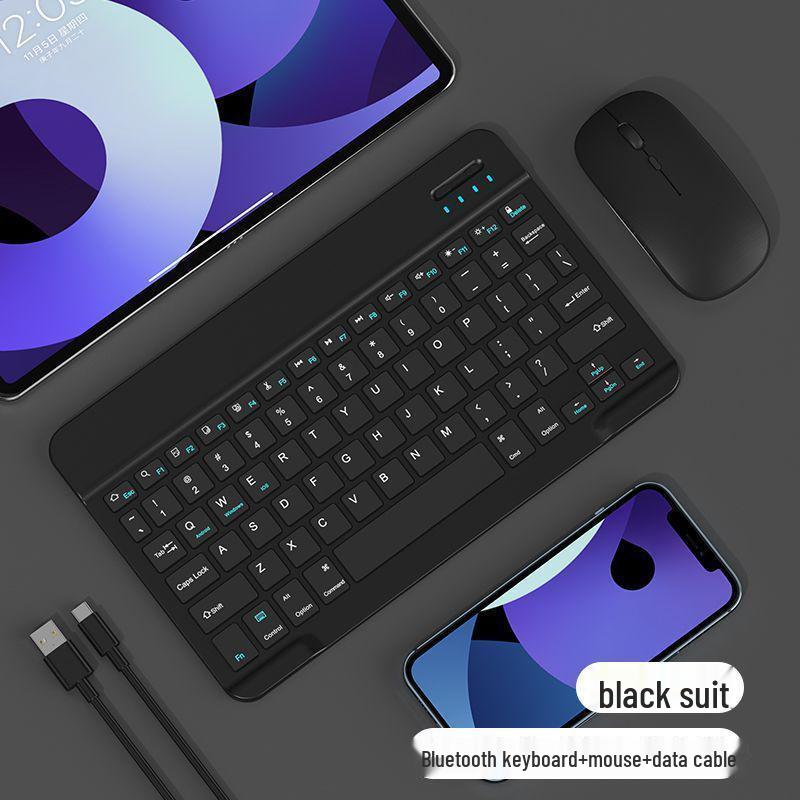 Wireless Bluetooth Keyboard & Mouse for iPad, Android, Huawei, Honor, Lenovo Tablets & Phones