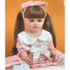 Realistic 55 CM Reborn Baby Dolls Lifelike Stand Girl Full Soft Silicone Body Princess Toddler For Kids Birthday Gift