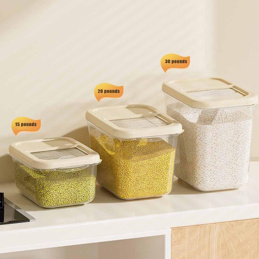 Влагонепроницаемый ящик для хранения рисовых зерен, герметичный контейнер для хлопьев, креативные герметичные банки
