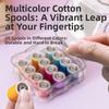 Portable Mini Sewing Box Set Partitioned Magnetic Needle Thread Box Hand Sewing Tool Kit  Family