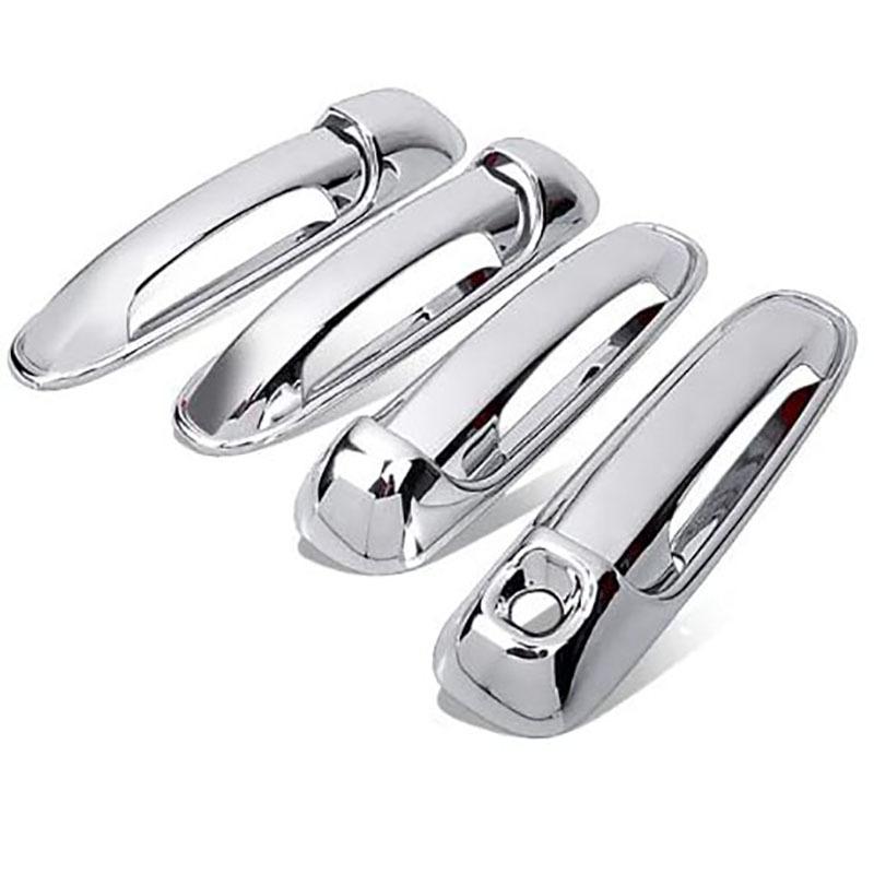 AA92-8Pcs/Set ABS Chrome 4 Door Outside Handle Cover Trims For 2002-2008 Dodge Ram 1500 2500 3500 Car Styling