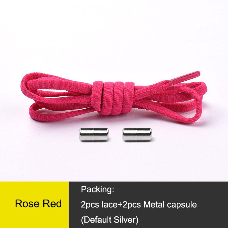 1Pair Elastic Locking Shoelaces Kids Adult Sneakers Quick Shoelace Lazy Shoe Laces Semicircle Shoe