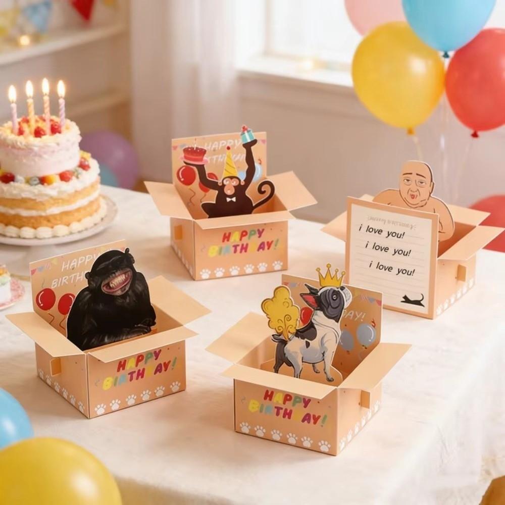 Funny Hilarious Pop-Up Card Novelty Happy Birthday Card Office Home Decor