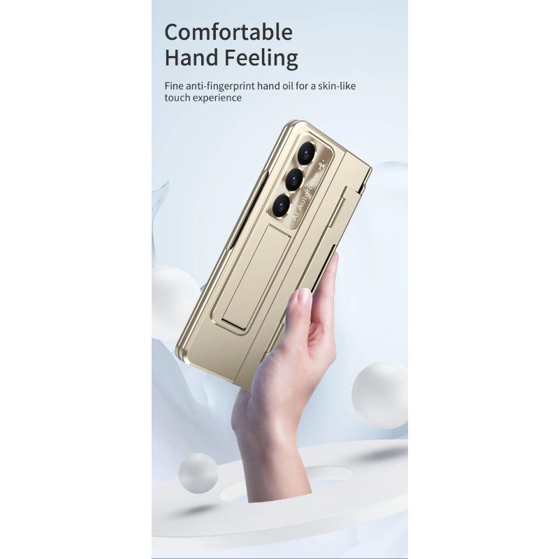 Тонкий пластиковый чехол для Samsung Galaxy Z Fold 6 5 4 3, защитная пленка на шарнире с подставкой, противоударный держатель с полным покрытием