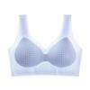 Large size Class A ice silk seamless cold feeling air conditioner hole comfortable fixed cup bra beautiful back summer
