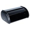 Black steel bread bin 36x23x14.5 cm