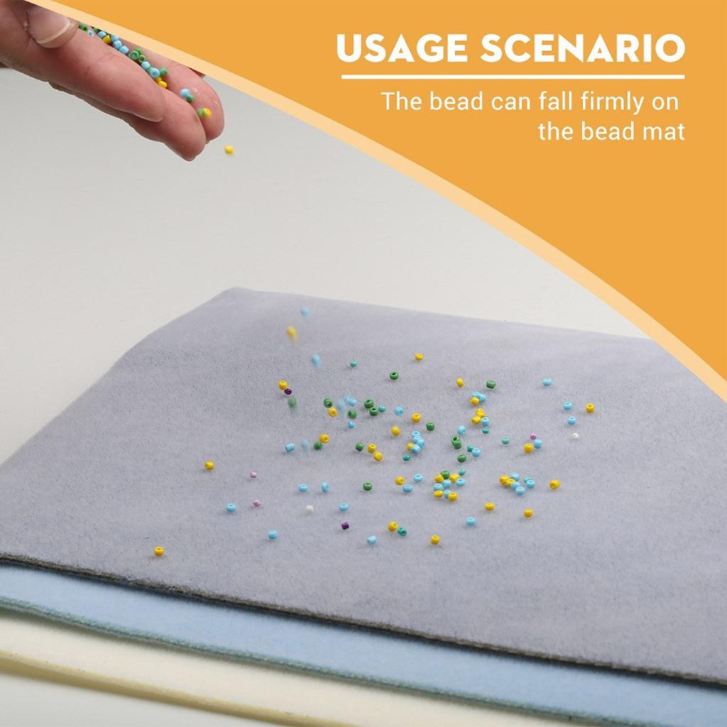 Набор из 5 ковриков для бисероплетения Прочные рабочие поверхности для рукоделия и изготовления ювелирных изделий с элегантным дизайном Ассорти цветов