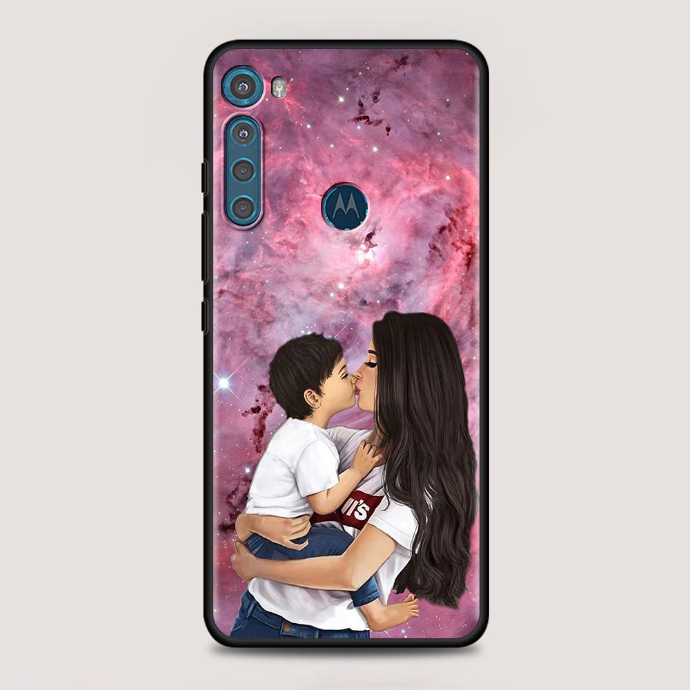 Чехол для MOTOROLA One Fusion Shell для Moto G10 G9 G8 Plus Play Power One G20 G30 G40 G50 G60 Edge 20 для девочек, малышей, супер мам, женщин